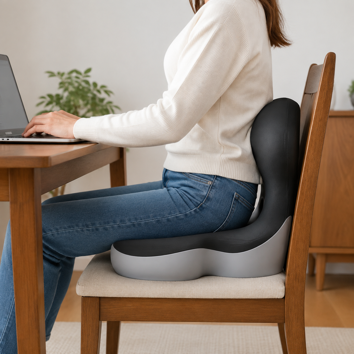 Ergonomic Lumbar Support Seat Cushion in use – lifestyle photo 3