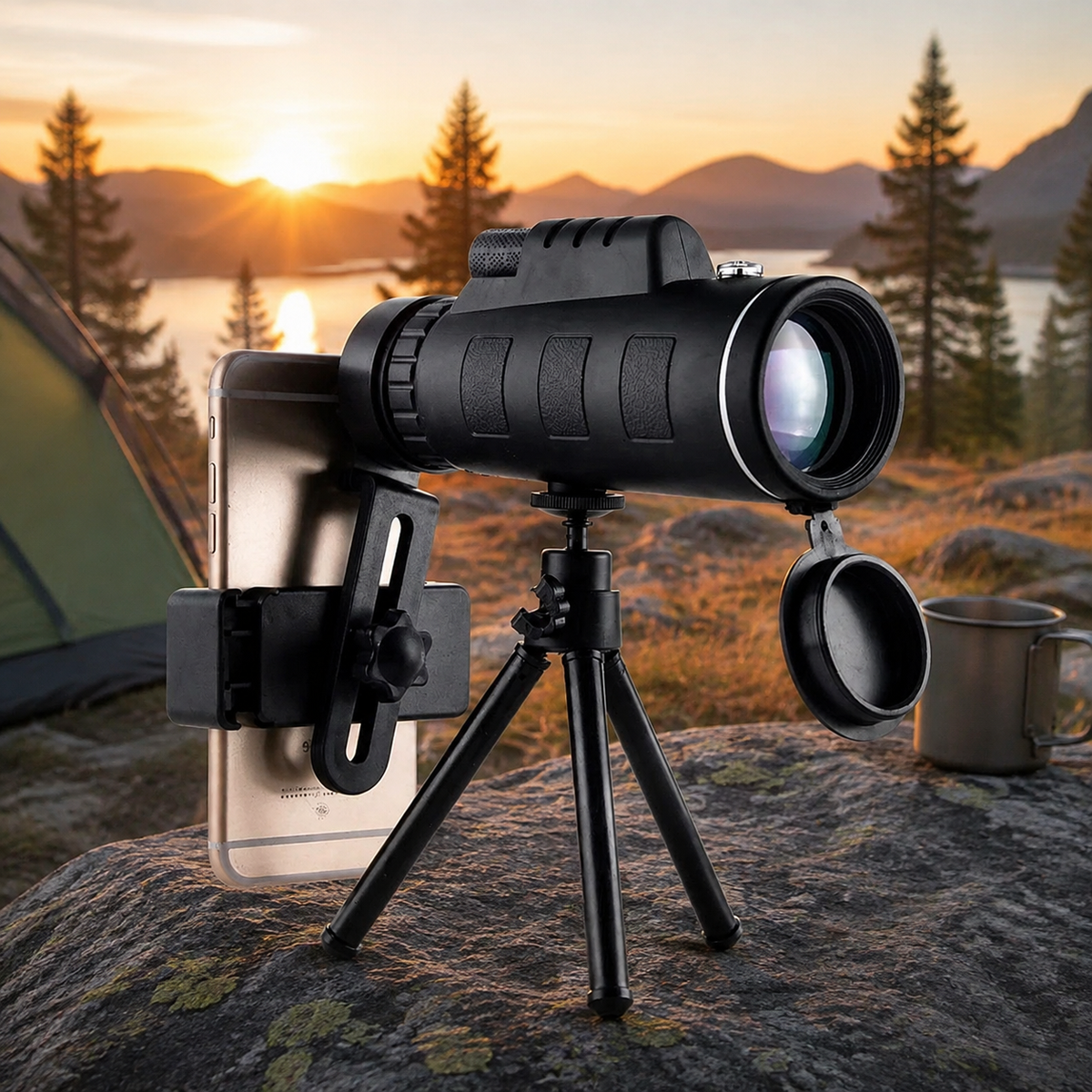 Compact 10x HD Monocular Telescope in use – lifestyle photo 3