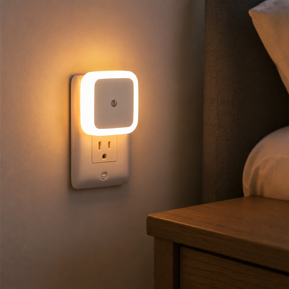 Smart Sensor LED Plug-In Night Light 4-Pack lifestyle image 2