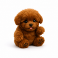Lifelike Battery-Powered Robot Puppy Companion Toy on white background
