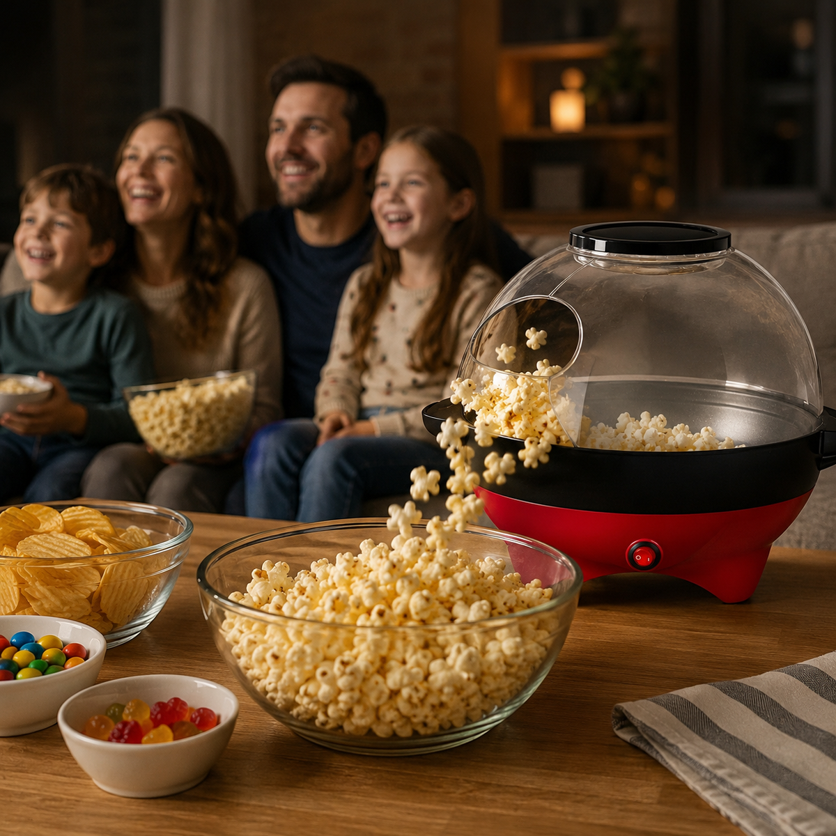 Hot Air Popcorn Popper, Oil-Free lifestyle image 2