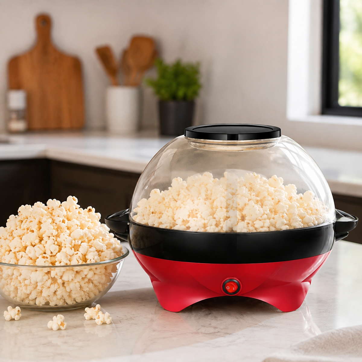 Hot Air Popcorn Popper, Oil-Free lifestyle image 3
