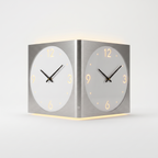 Backlit LED Silent Wall Clock - white background product image