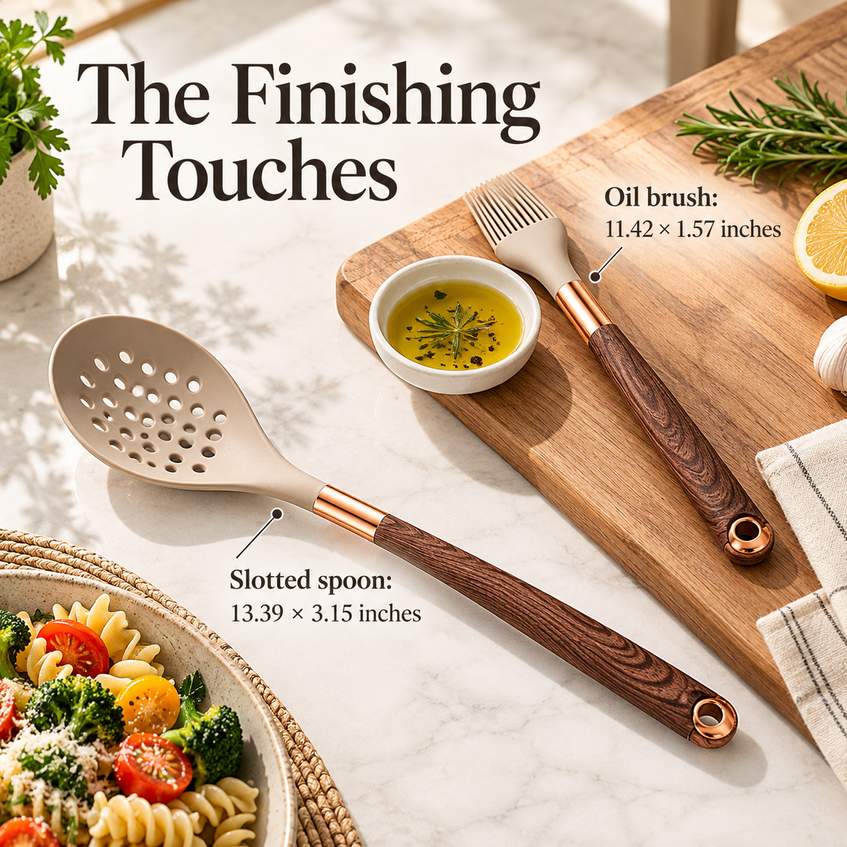 10-Piece Nonstick Kitchen Cooking Utensil Set specification image 3