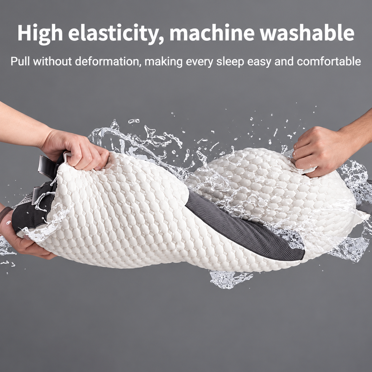Adjustable ergonomic neck pillow elasticity and washable design