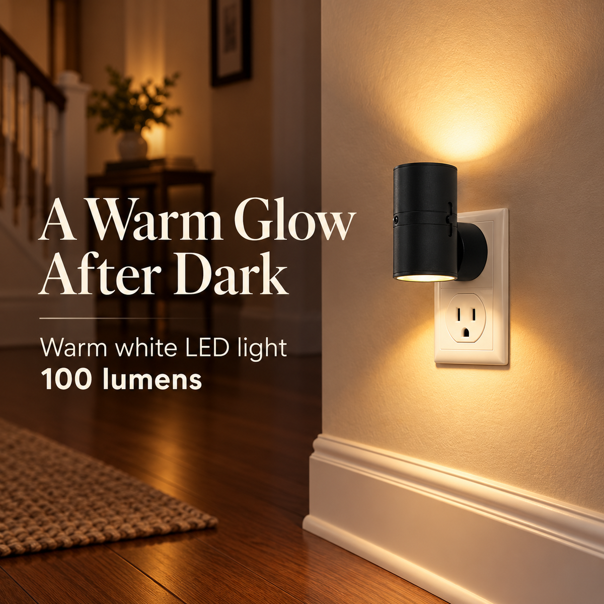 Automatic Dusk-to-Dawn LED Plug-In Night Light specification image 1