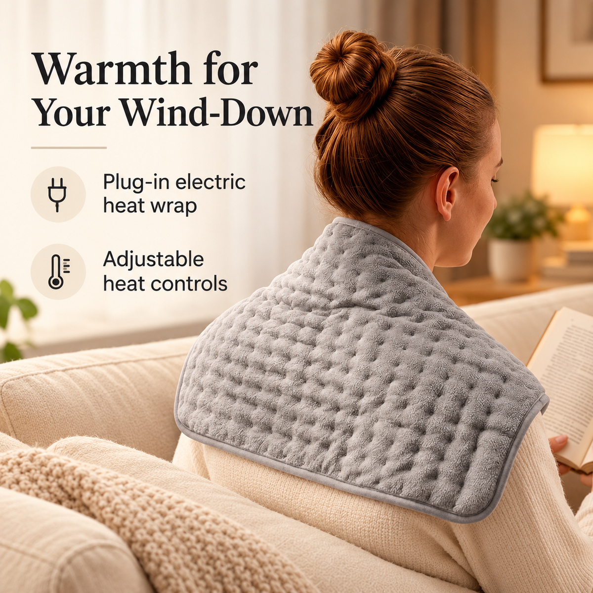 Corded Electric Heating Pad and Heat Wrap specification image 1