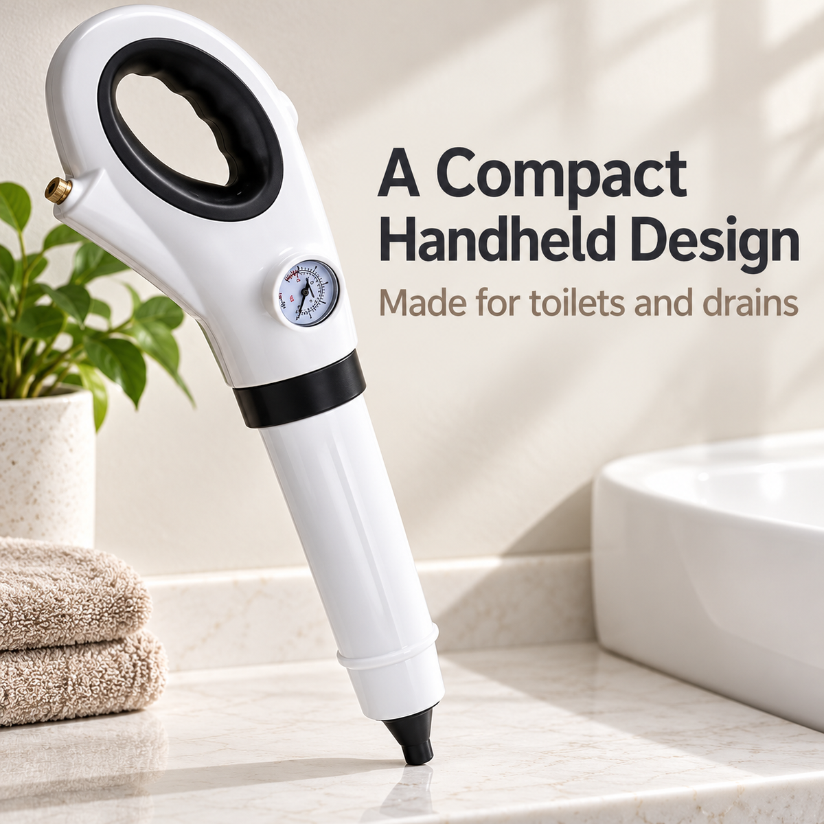 High-Pressure Air Toilet Plunger and Drain Unblocker specification image 2