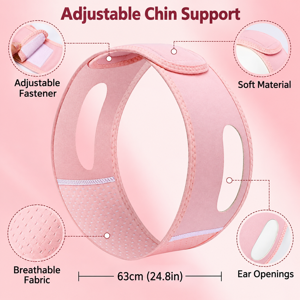 Product support graphic with clear English text