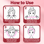 Product support graphic with clear English text