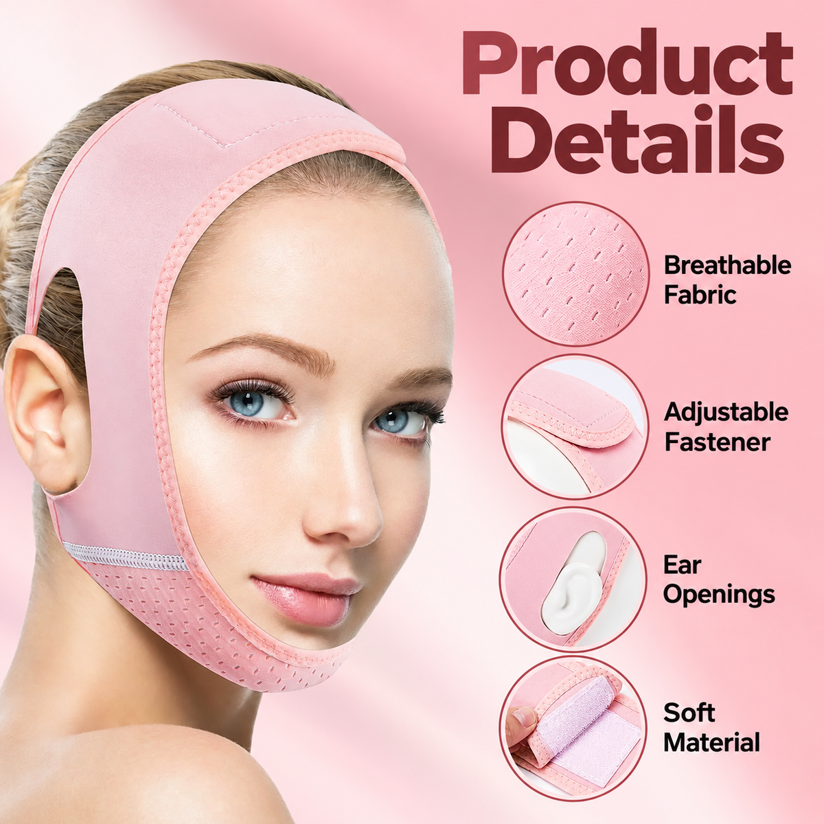 Product support graphic with clear English text