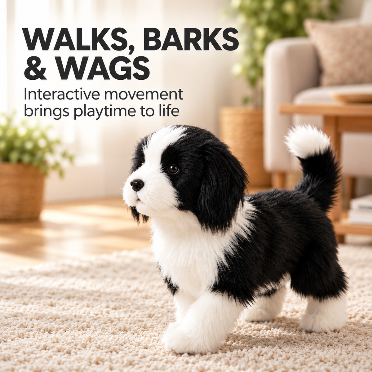 Interactive Walking and Barking Robot Puppy Toy specification image 1