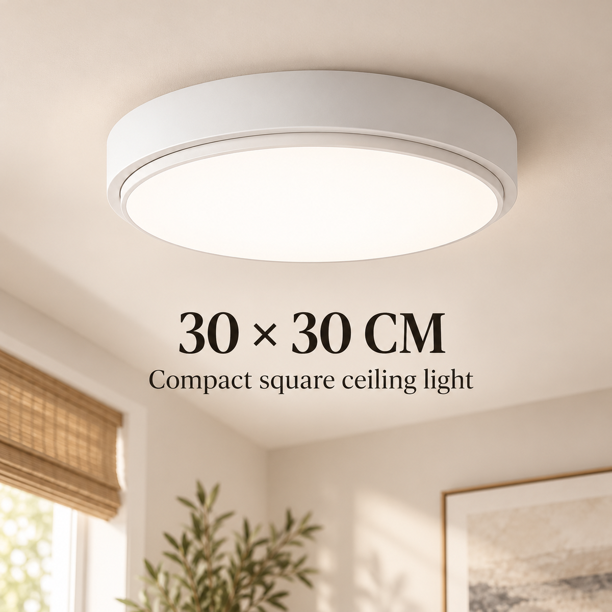 Japandi Minimalist Flush Mount Ceiling Light specification image 1