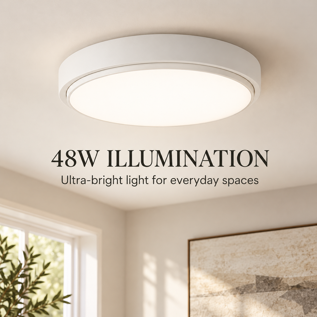 Japandi Minimalist Flush Mount Ceiling Light specification image 2