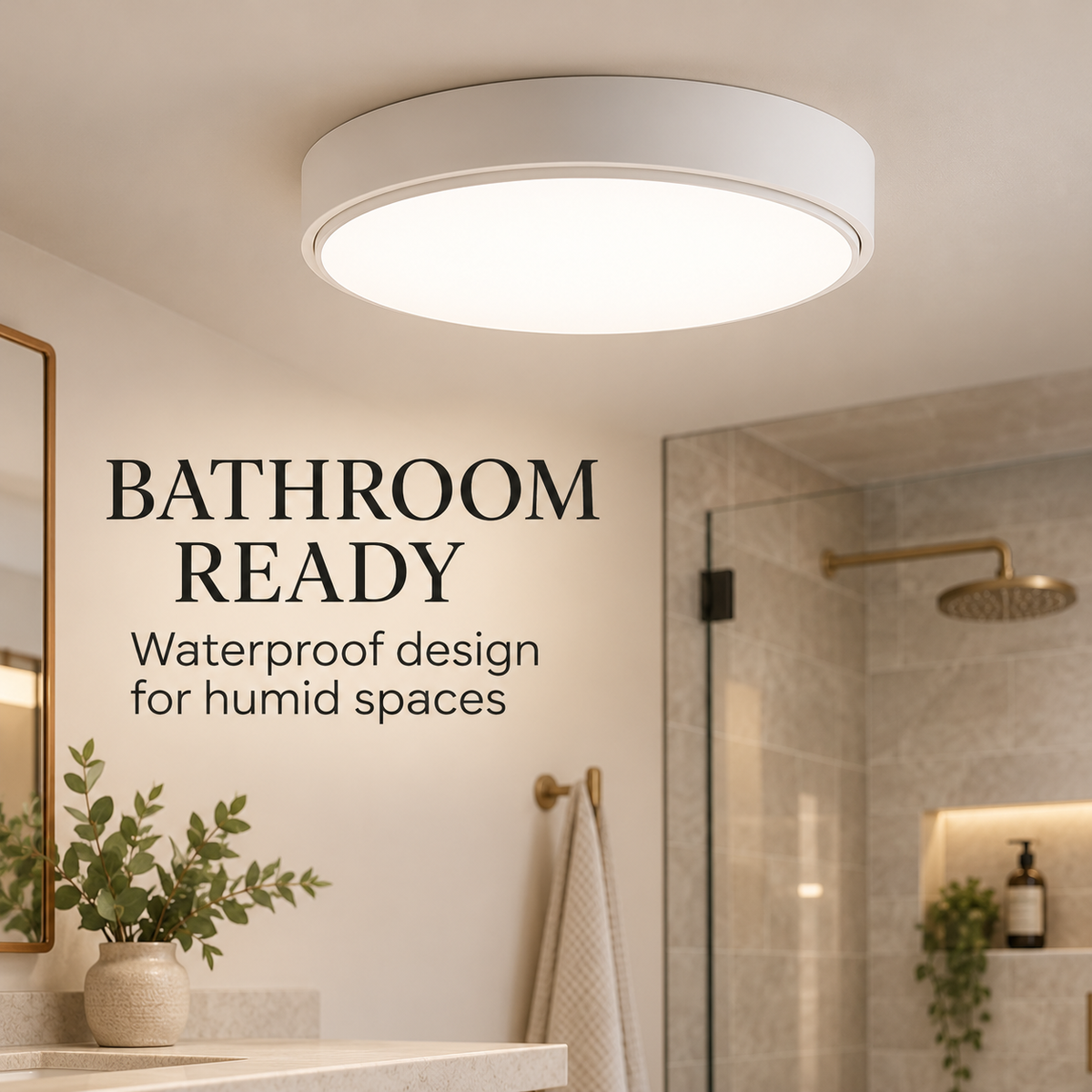 Japandi Minimalist Flush Mount Ceiling Light specification image 3