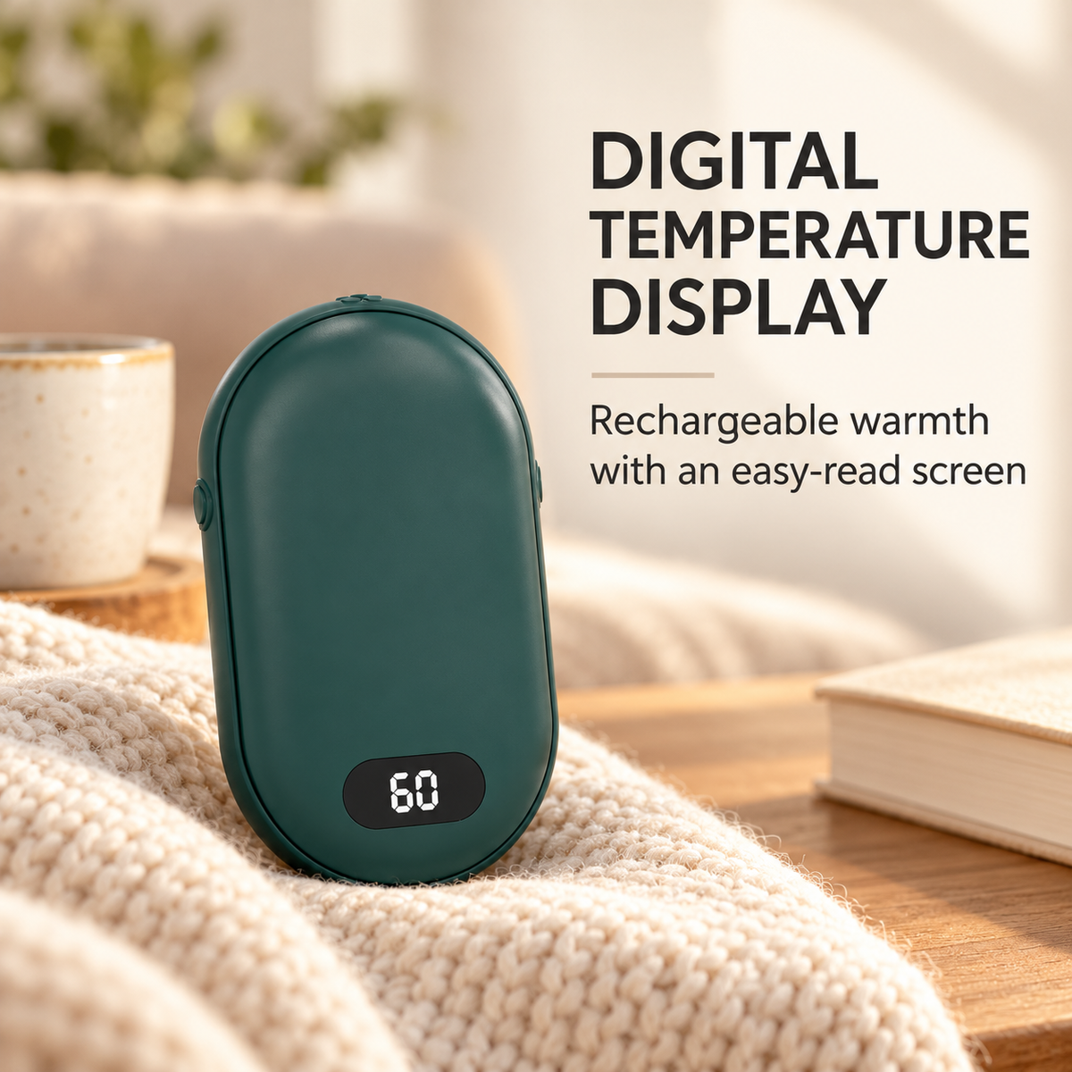 Rechargeable Hand Warmer with Double-Sided Heating specification image 3