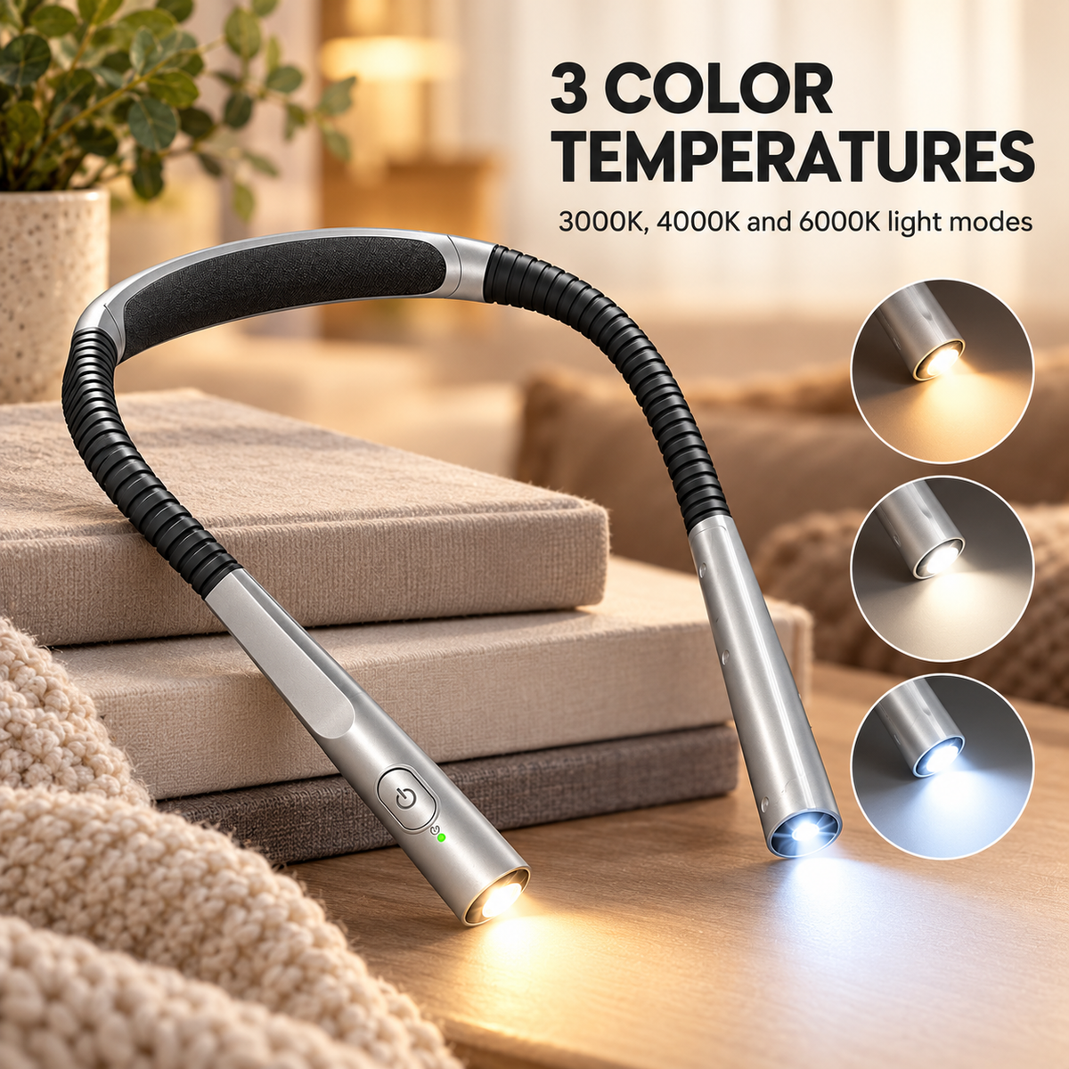 Rechargeable Neck Reading Light specification image 2