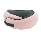 Contoured Travel Neck Pillow with Sleep Mask & Earplugs