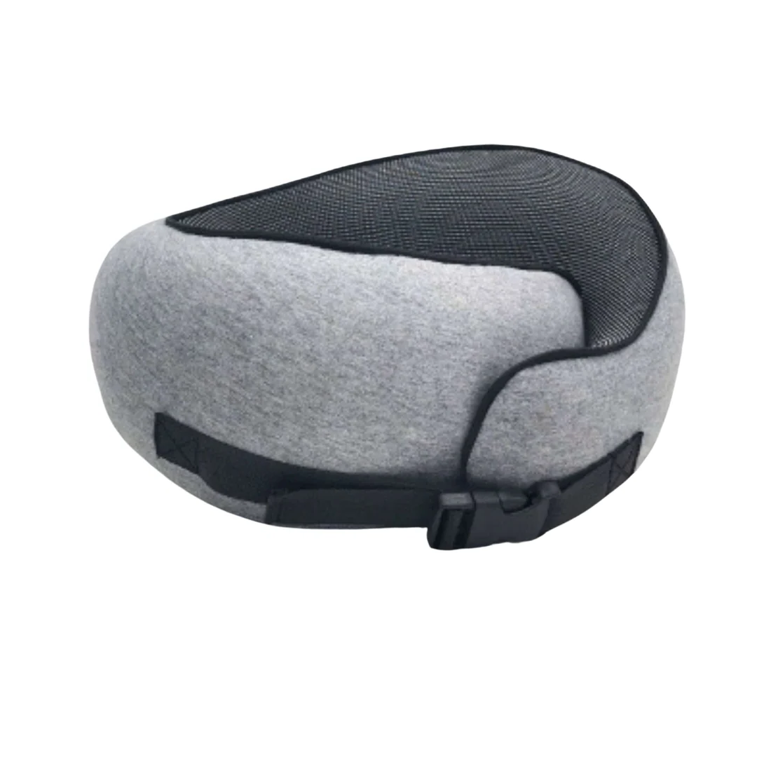 Contoured Travel Neck Pillow with Sleep Mask & Earplugs