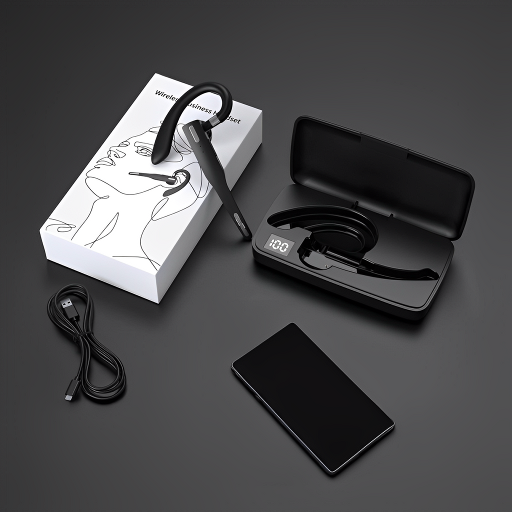 Bluetooth 5.1 Trucker Headset with Dual Mic Noise Reduction