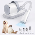 Pet grooming vacuum and clipper kit on a white background