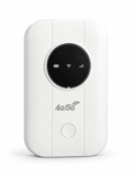 Portable 5G WiFi router product view on a seamless white background