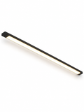 Slim black motion sensor light bar on a seamless white background