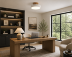 Modern LED Semi-Flush Mount Ceiling Light