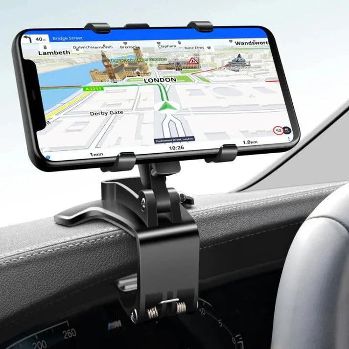 360° Rotating Car Phone Holder for Dashboard Navigation
