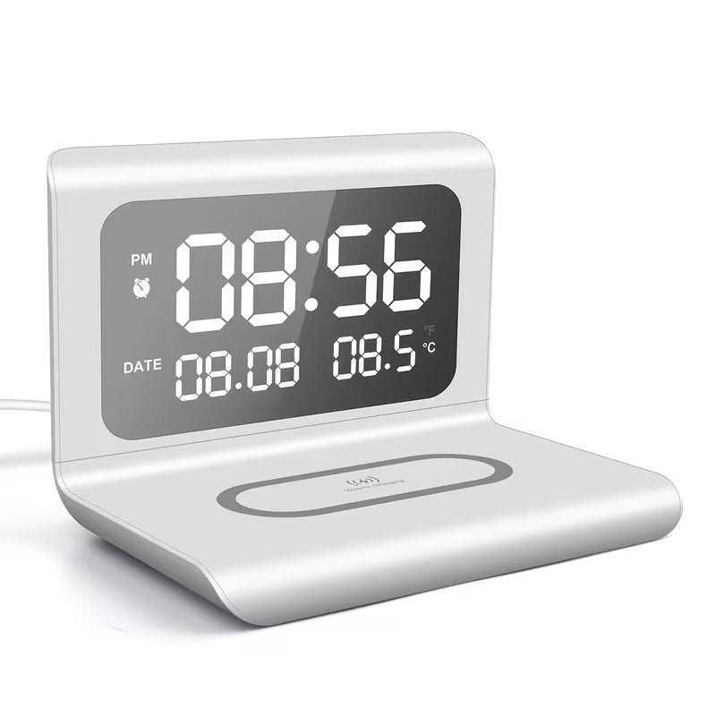 Minimalist Digital Bedside Alarm Clock